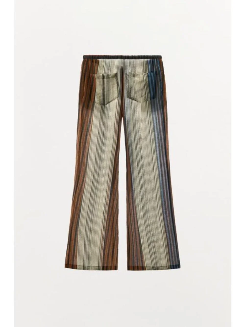 ZARA ZW COLLECTION STRIPED PAJAMA PANTS